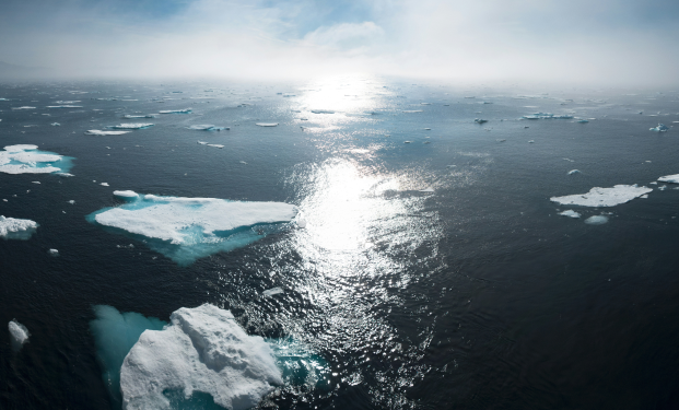 Ice in sea